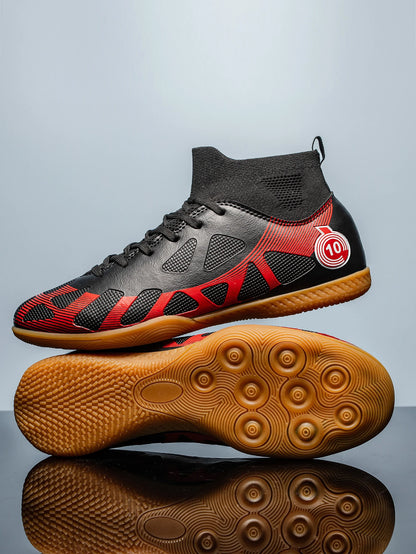 Indoor Football Shoes - Men's Soccer Shoes Flat Bottom Non Slip Training Footwear - ZOOMNSTORE