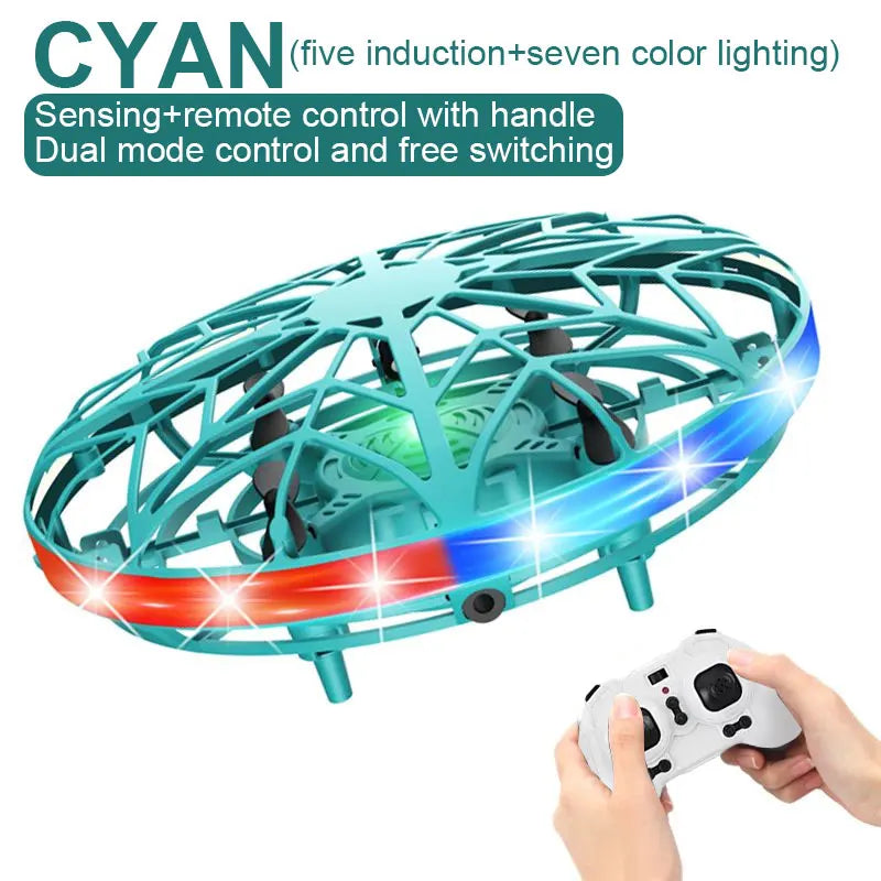 Mini Induction Drone - Colorful Flying Helicopter UFO Ball Toy for Kids - ZOOMNSTORE