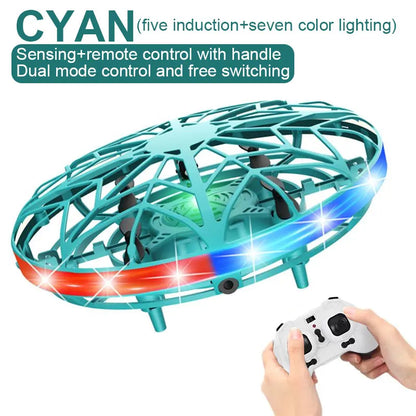 Mini Induction Drone - Colorful Flying Helicopter UFO Ball Toy for Kids - ZOOMNSTORE