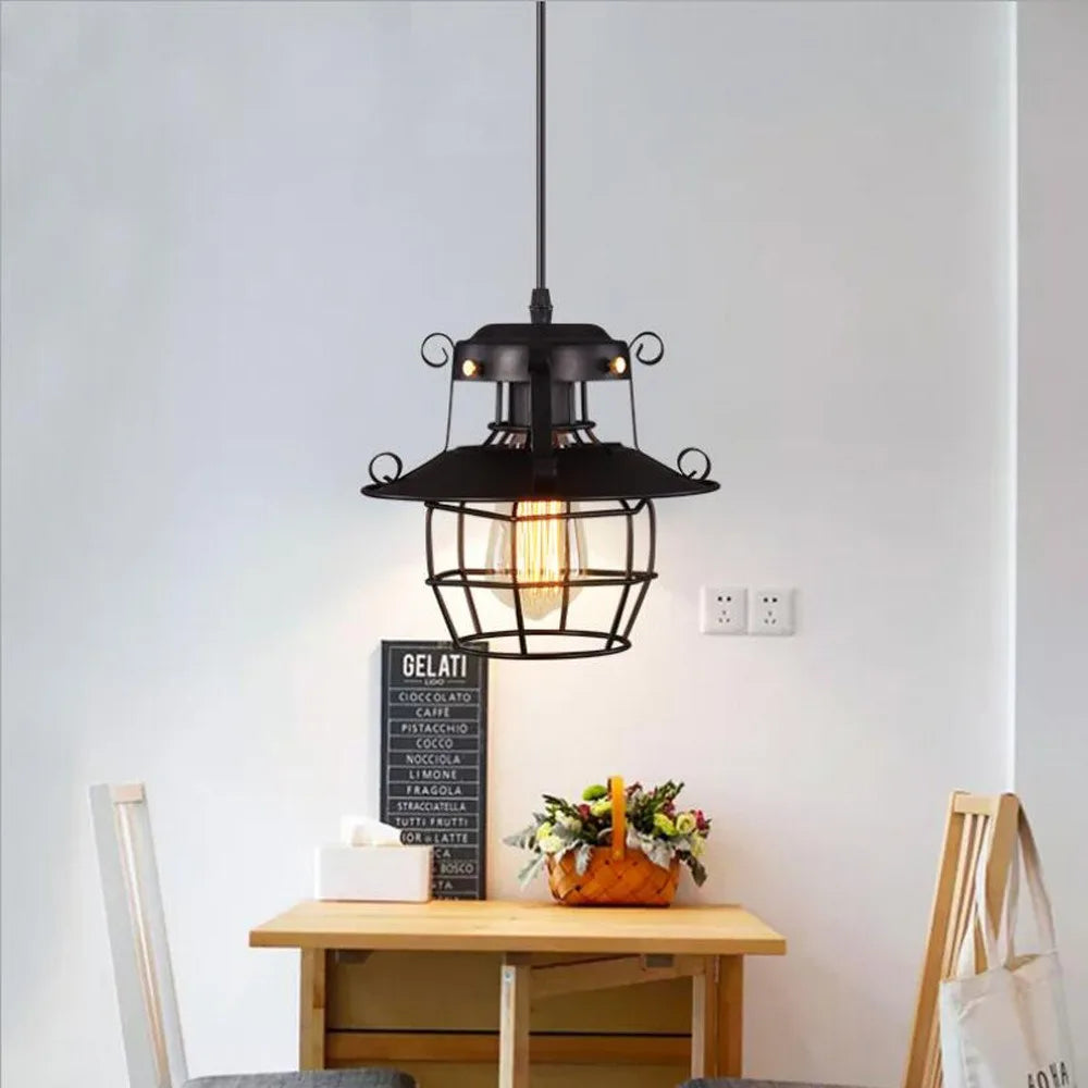 Industrial Retro Chandelier - Creative Pendant Light for Restaurant Bar Dining and Bedroom - ZOOMNSTORE