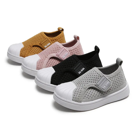 FCJ Comfortable Non-Slip Infant Toddler Sneakers for Boys Girls Spring Casual Shoes with Soft Bottom TPR Insole Kids Baby Shoes - ZOOMNSTORE