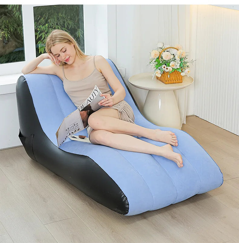 Inflatable Lounger Chair - Air Sofa for Indoor  Outdoor Use - ZOOMNSTORE