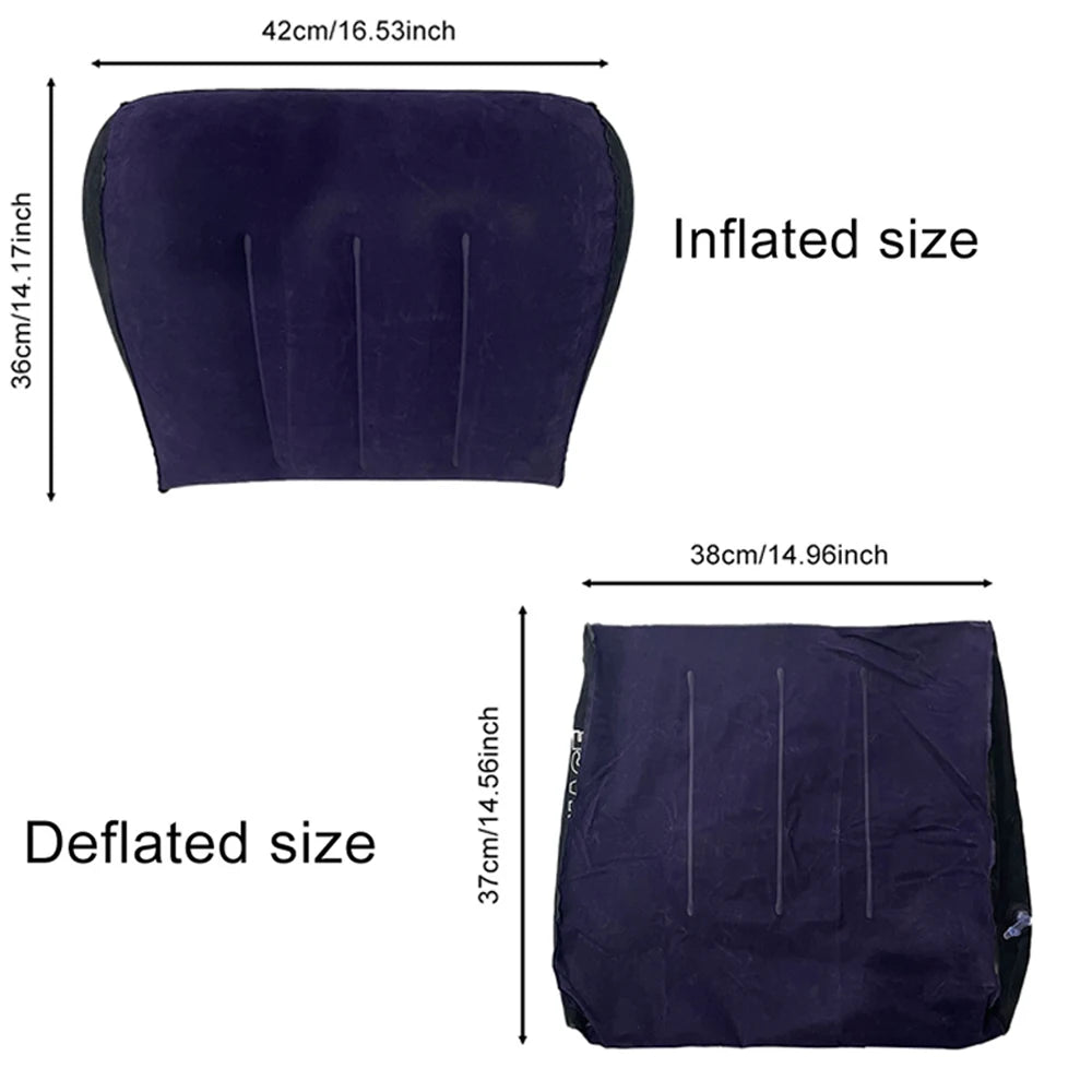 Inflatable Lumbar Pillow - Triangle Support Cushion for Leg and Back Comfort - ZOOMNSTORE