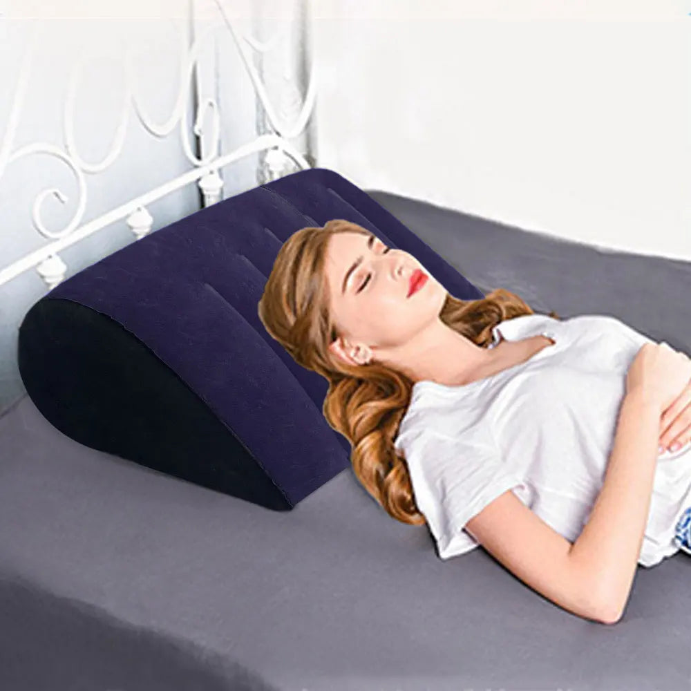 Inflatable Lumbar Pillow - Triangle Support Cushion for Leg and Back Comfort - ZOOMNSTORE