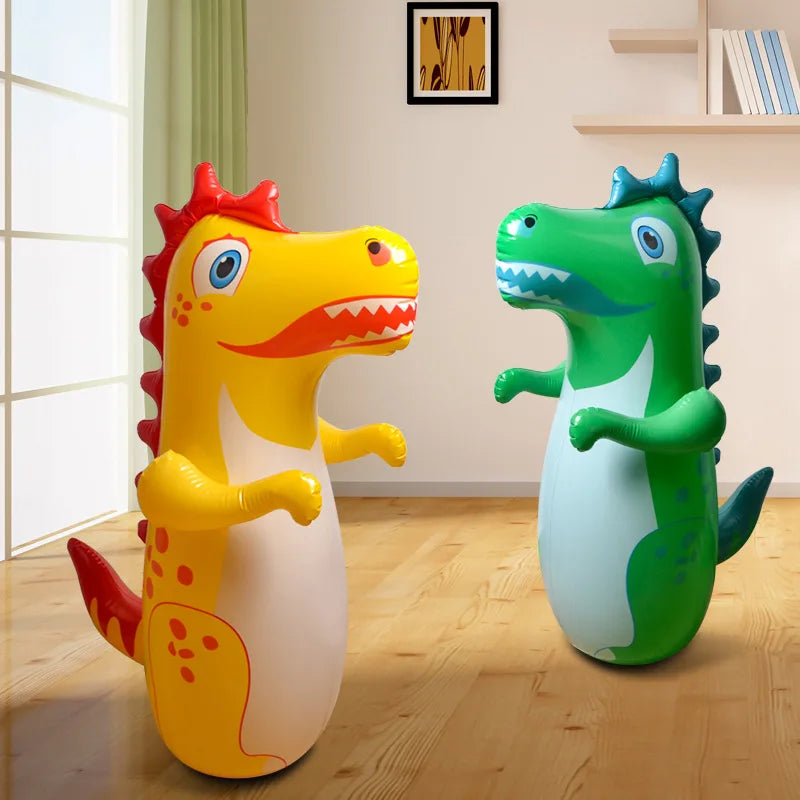 Inflatable Dinosaur Punching Bag - Kids Tumbler Boxing Toy for Outdoor Activity - ZOOMNSTORE