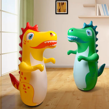 Inflatable Dinosaur Punching Bag - Kids Tumbler Boxing Toy for Outdoor Activity - ZOOMNSTORE