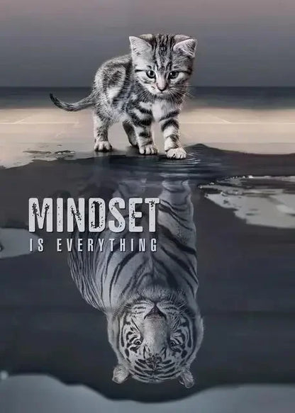 Inspirational Lion Canvas Print - Motivational Wall Art for Office  Living Room Decor - ZOOMNSTORE