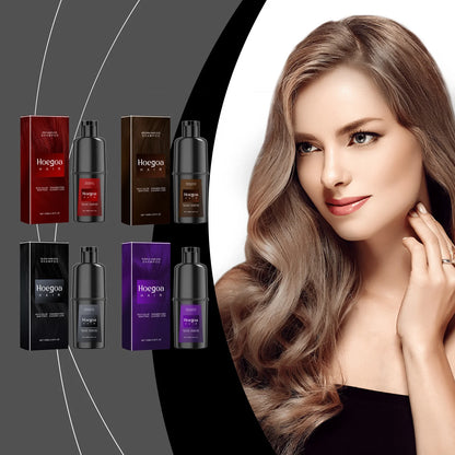 Instant Dye Shampoo - Natural Black Hair Color for Gray Repair Non-Irritating for Men  Women - ZOOMNSTORE