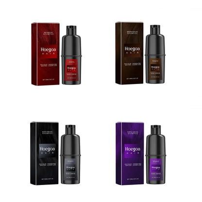 Instant Dye Shampoo - Natural Black Hair Color for Gray Repair Non-Irritating for Men  Women - ZOOMNSTORE