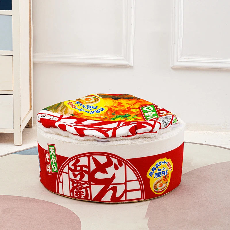 Pet Dog Cat House Kennel Super Large Instant Noodle Warm Dog Cat Nest Beds Cushion Udon Cup Noodle Pet Bed Cozy Nest - ZOOMNSTORE