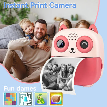 Instant Print Camera - Mini Portable Photo Printer With Cute Cartoon Design - ZOOMNSTORE