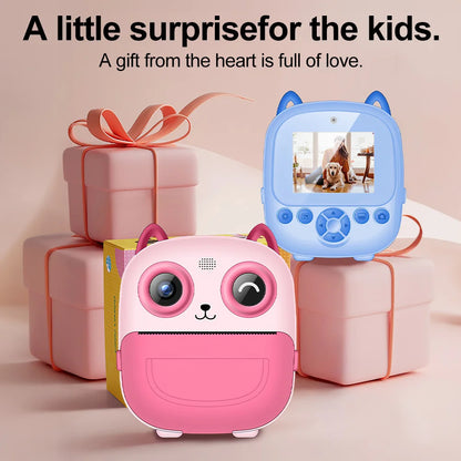 Instant Print Camera - Mini Portable Photo Printer With Cute Cartoon Design - ZOOMNSTORE
