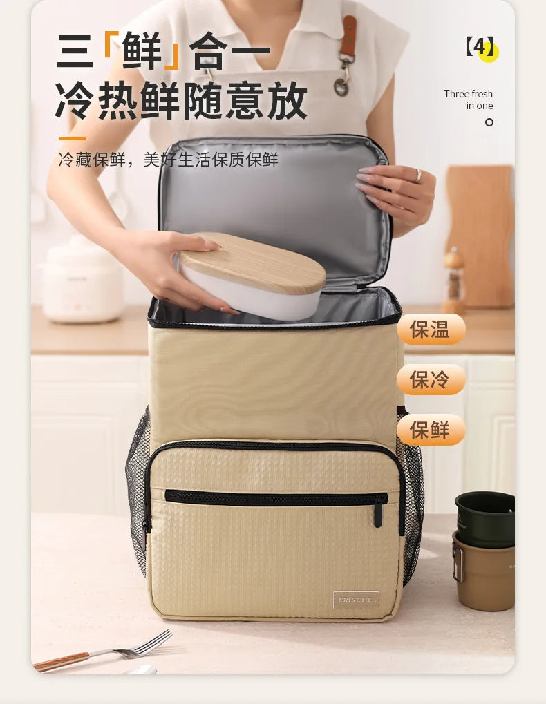 Insulated Backpack Cooler – Backpack Beer Cooler with Large Capacity, Food Storage & Travel Use - ZOOMNSTORE