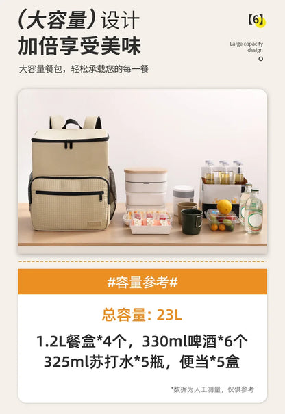 Insulated Backpack Cooler – Backpack Beer Cooler with Large Capacity, Food Storage & Travel Use - ZOOMNSTORE