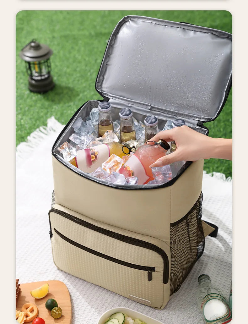 Insulated Backpack Cooler – Backpack Beer Cooler with Large Capacity, Food Storage & Travel Use - ZOOMNSTORE