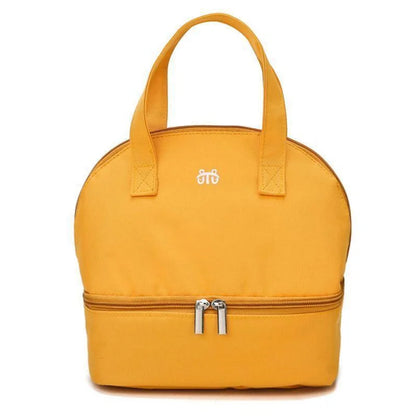 Fashion Insulation Double Layer Pack Solid Color Large Capacity Mommy Bag Travel Picnic Portable Food Handbag Baby Bags - ZOOMNSTORE