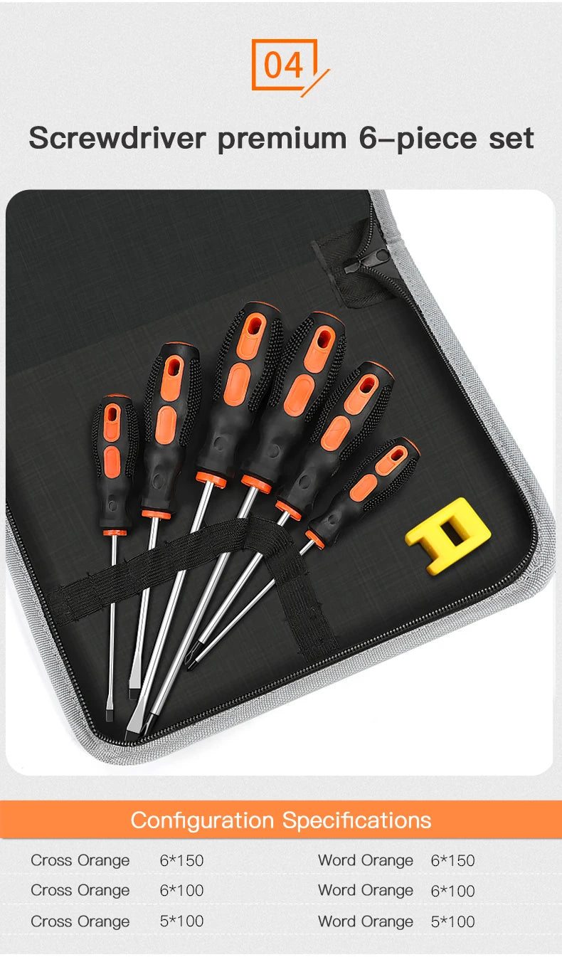 Insulated Screwdriver Set - 6810 Pcs Multifunctional Repair Tools with Magnetizer - ZOOMNSTORE