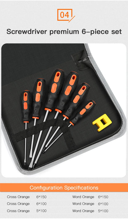Insulated Screwdriver Set - 6810 Pcs Multifunctional Repair Tools with Magnetizer - ZOOMNSTORE