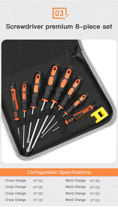 Insulated Screwdriver Set - 6810 Pcs Multifunctional Repair Tools with Magnetizer - ZOOMNSTORE