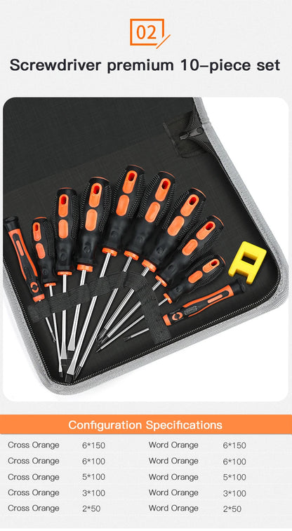 Insulated Screwdriver Set - 6810 Pcs Multifunctional Repair Tools with Magnetizer - ZOOMNSTORE