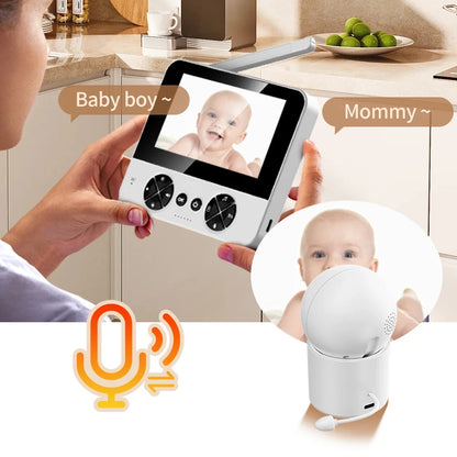 Danmini Intelligent Baby Monitor 4.3-inch IPS Color Screen Display PZT Control Night Vision Indoor Security Surveillance Camera - ZOOMNSTORE