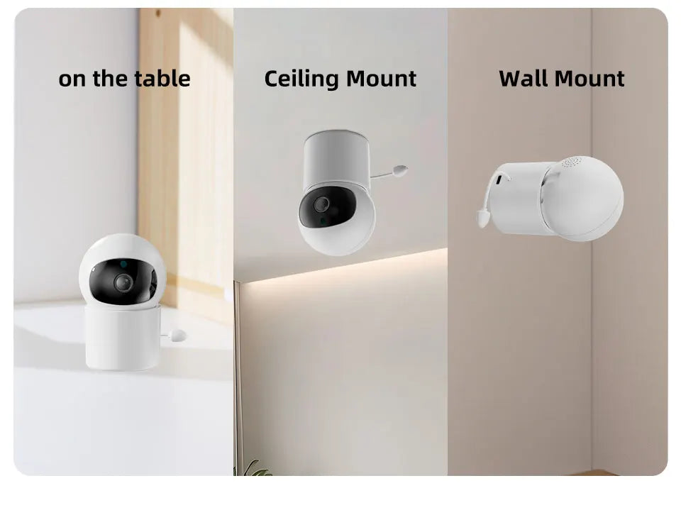 Danmini Intelligent Baby Monitor 4.3-inch IPS Color Screen Display PZT Control Night Vision Indoor Security Surveillance Camera - ZOOMNSTORE