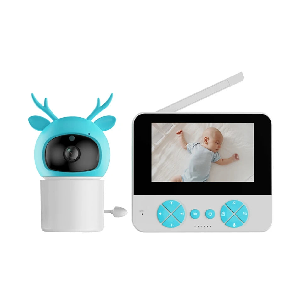 Danmini Intelligent Baby Monitor 4.3-inch IPS Color Screen Display PZT Control Night Vision Indoor Security Surveillance Camera - ZOOMNSTORE