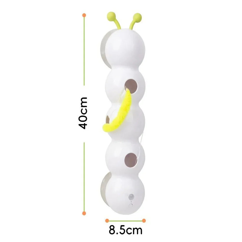 Interactive Cat Toy – Automatic Cat Teaser with Feather Tail & Mobile Swing - ZOOMNSTORE