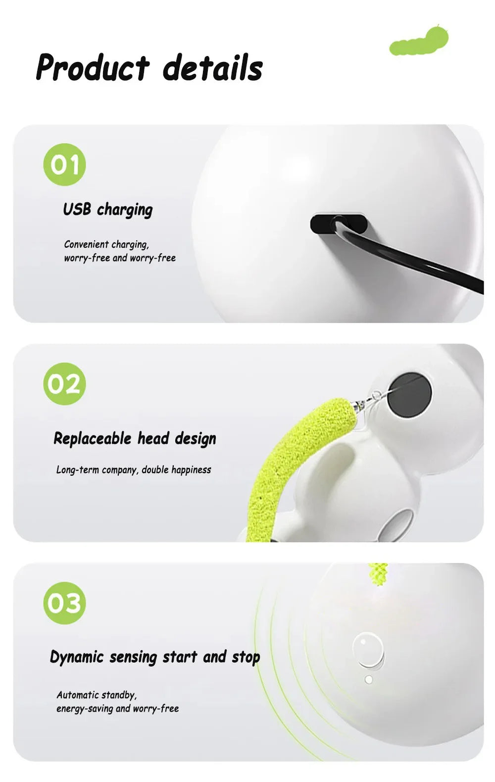 Interactive Cat Toy – Automatic Cat Teaser with Feather Tail & Mobile Swing - ZOOMNSTORE