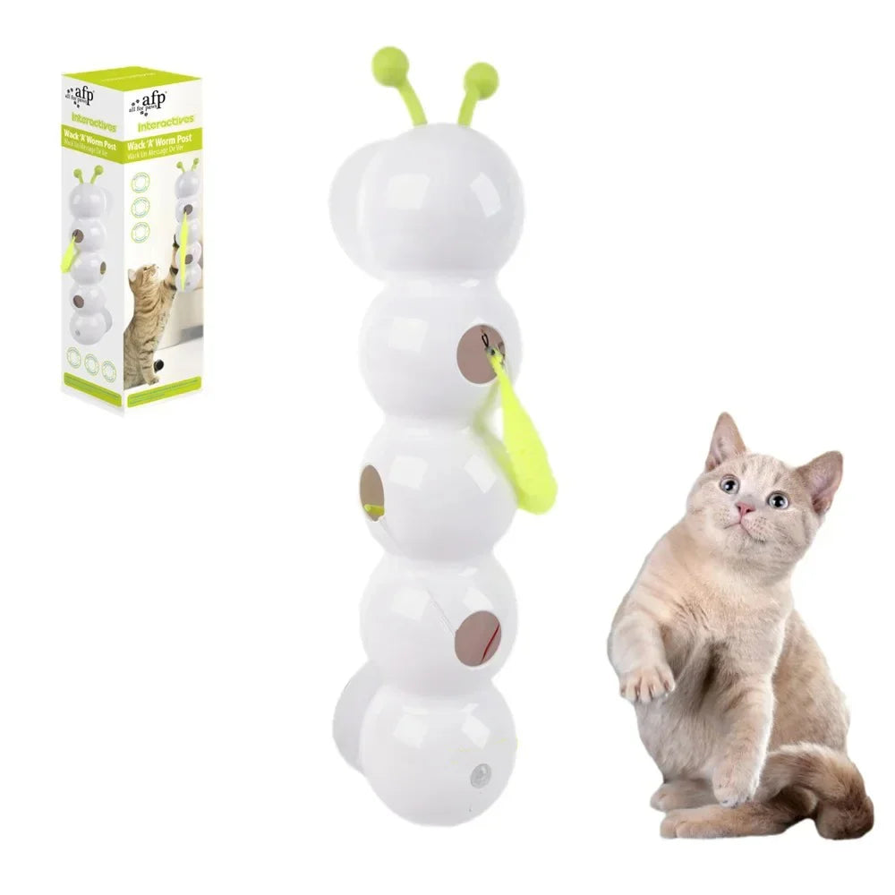 Interactive Cat Toy – Automatic Cat Teaser with Feather Tail & Mobile Swing - ZOOMNSTORE