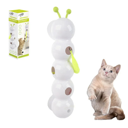 Interactive Cat Toy – Automatic Cat Teaser with Feather Tail & Mobile Swing - ZOOMNSTORE