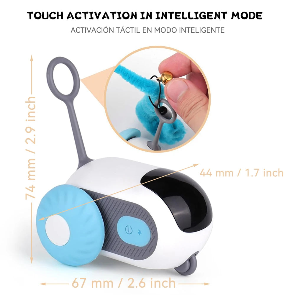 Interactive Cat Toy Car - Automatic Rolling Remote Control Ball for Indoor Cats - ZOOMNSTORE