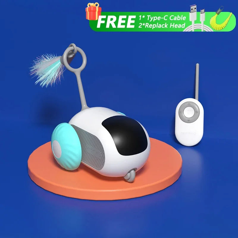 Interactive Cat Toy Car - Automatic Rolling Remote Control Ball for Indoor Cats - ZOOMNSTORE