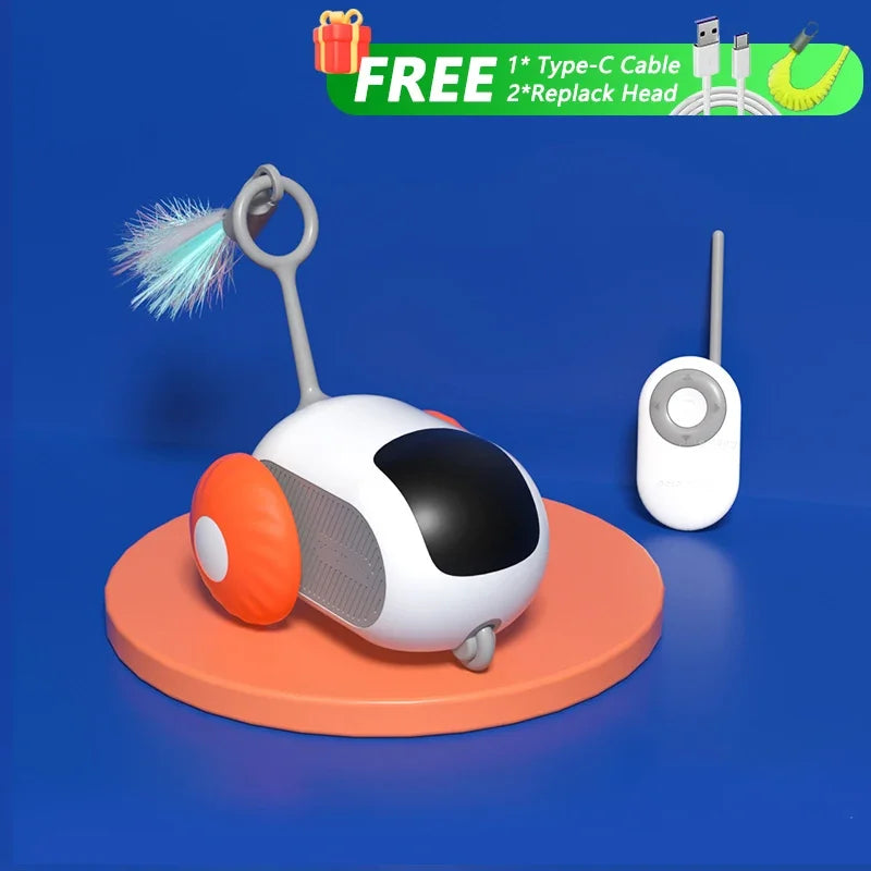 Interactive Cat Toy Car - Automatic Rolling Remote Control Ball for Indoor Cats - ZOOMNSTORE