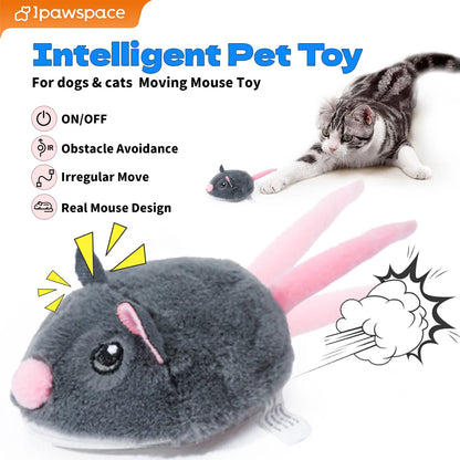 Interactive Electric Cat Mouse Toy - Plush Fast-Moving Pet Accessory - ZOOMNSTORE