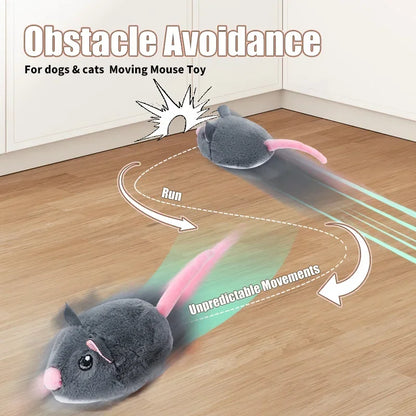 Interactive Electric Cat Mouse Toy - Plush Fast-Moving Pet Accessory - ZOOMNSTORE