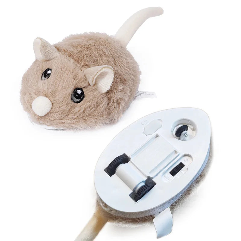 Interactive Electric Cat Mouse Toy - Plush Fast-Moving Pet Accessory - ZOOMNSTORE
