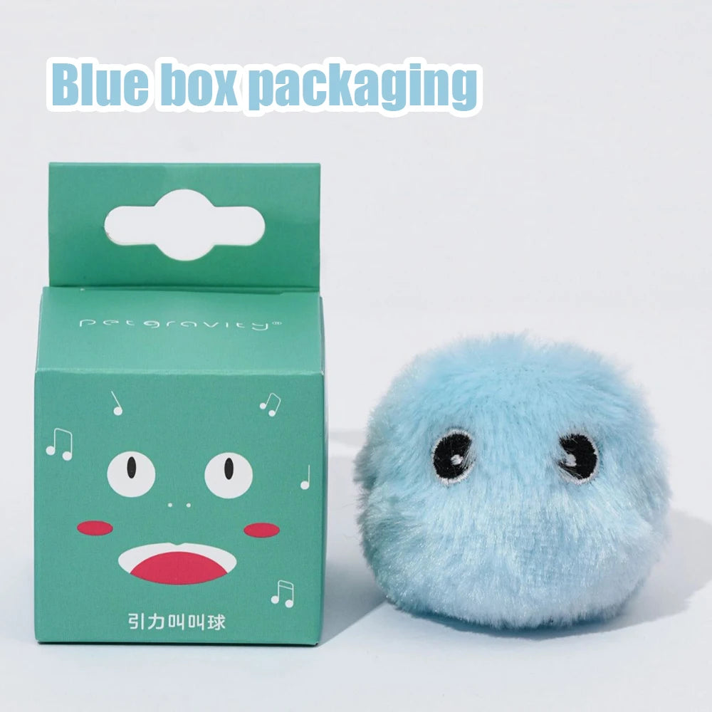 Interactive Cat Toy - Electric Plush Catnip Squeak Ball for Kitten Training - ZOOMNSTORE