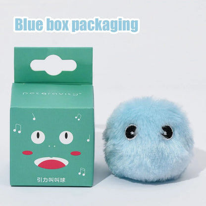 Interactive Cat Toy - Electric Plush Catnip Squeak Ball for Kitten Training - ZOOMNSTORE