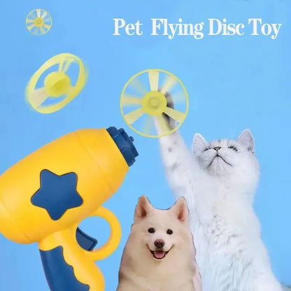 Interactive Cat Toy - Funny Mini Flying Disc Launcher for Kittens - ZOOMNSTORE
