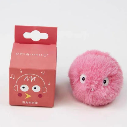 Interactive Cat Toy - Plush Electric Catnip Squeak Ball - ZOOMNSTORE