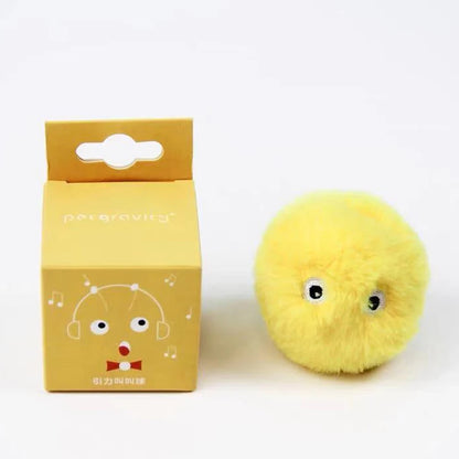 Interactive Cat Toy - Plush Electric Catnip Squeak Ball - ZOOMNSTORE