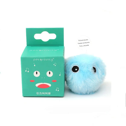 Interactive Cat Toy - Plush Electric Catnip Squeak Ball - ZOOMNSTORE