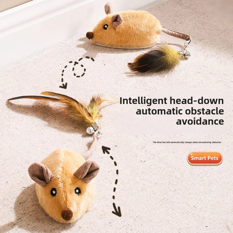 Interactive Cat Toy - Automatic Sensing Remote Control Plush Mouse - ZOOMNSTORE