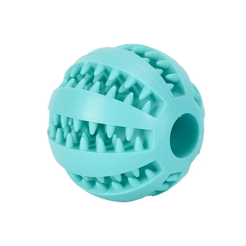Interactive Dog Toy - Rubber Pet Ball Chew Toy for Puppies & Cats | Treat Feeder - ZOOMNSTORE