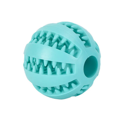 Interactive Dog Toy - Rubber Pet Ball Chew Toy for Puppies & Cats | Treat Feeder - ZOOMNSTORE