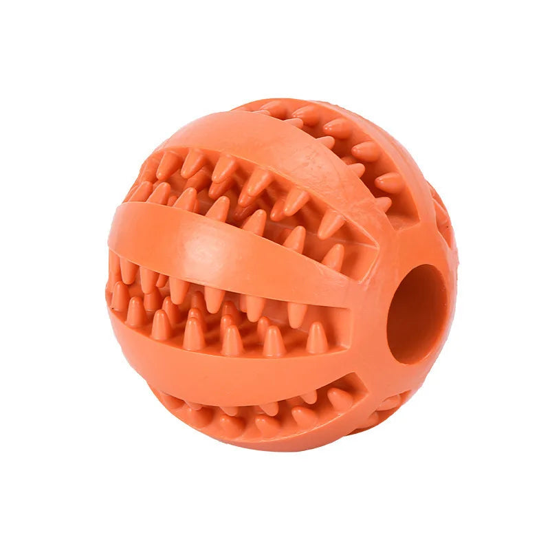 Interactive Dog Toy - Rubber Pet Ball Chew Toy for Puppies & Cats | Treat Feeder - ZOOMNSTORE