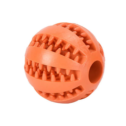 Interactive Dog Toy - Rubber Pet Ball Chew Toy for Puppies & Cats | Treat Feeder - ZOOMNSTORE