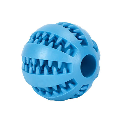 Interactive Dog Toy - Rubber Pet Ball Chew Toy for Puppies & Cats | Treat Feeder - ZOOMNSTORE