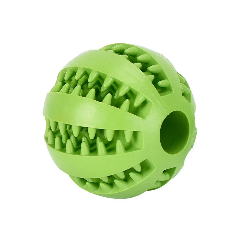 Interactive Dog Toy - Rubber Pet Ball Chew Toy for Puppies & Cats | Treat Feeder - ZOOMNSTORE